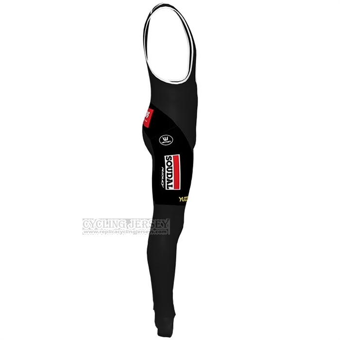 2022 Cycling Jersey Lotto Soudal Black Long Sleeve and Bib Short